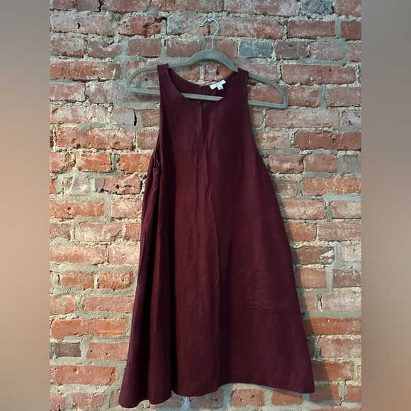 Aritzia Dresses & Skirts - ❤️ Aritzia Wilfred linen burgundy dress size XS